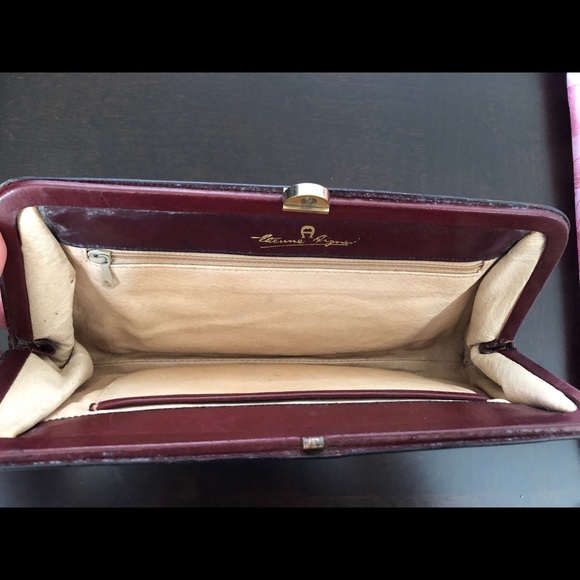 One of a kind hand painted Etienne Aigner Clutch - Picture 3 of 6